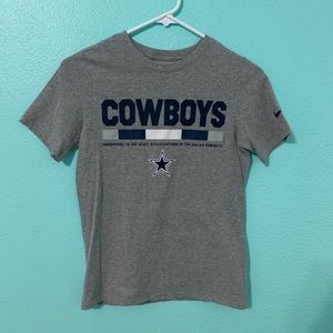 Boys Cowboys Tshirt Grey Medium